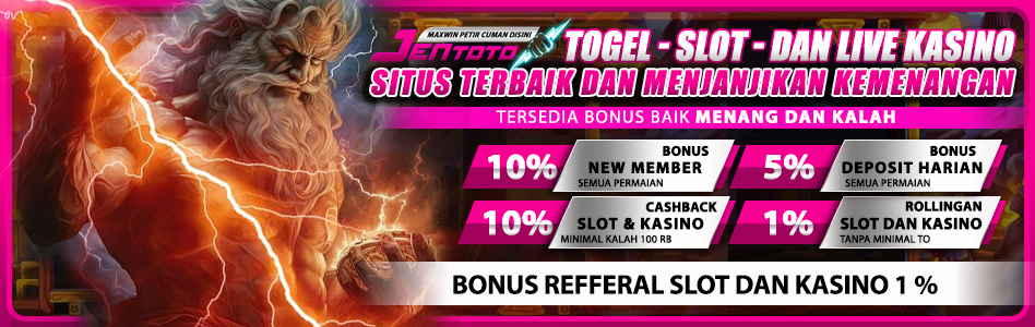 Togel Online, Slot, dan Casino Online Terbaik Tahun 2024 di Indonesia Hanya Ada di Situs Jentoto